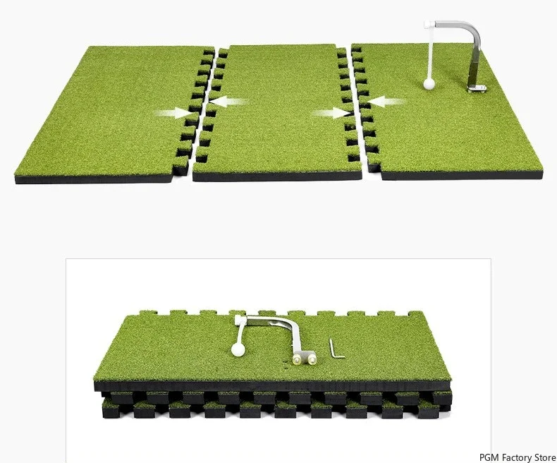 Description Picture 6 of itemPGM Golf Swing Practitioner Spliced Strike Mat with 360 ° Rotation and Adjustable Height Training Pad HL012