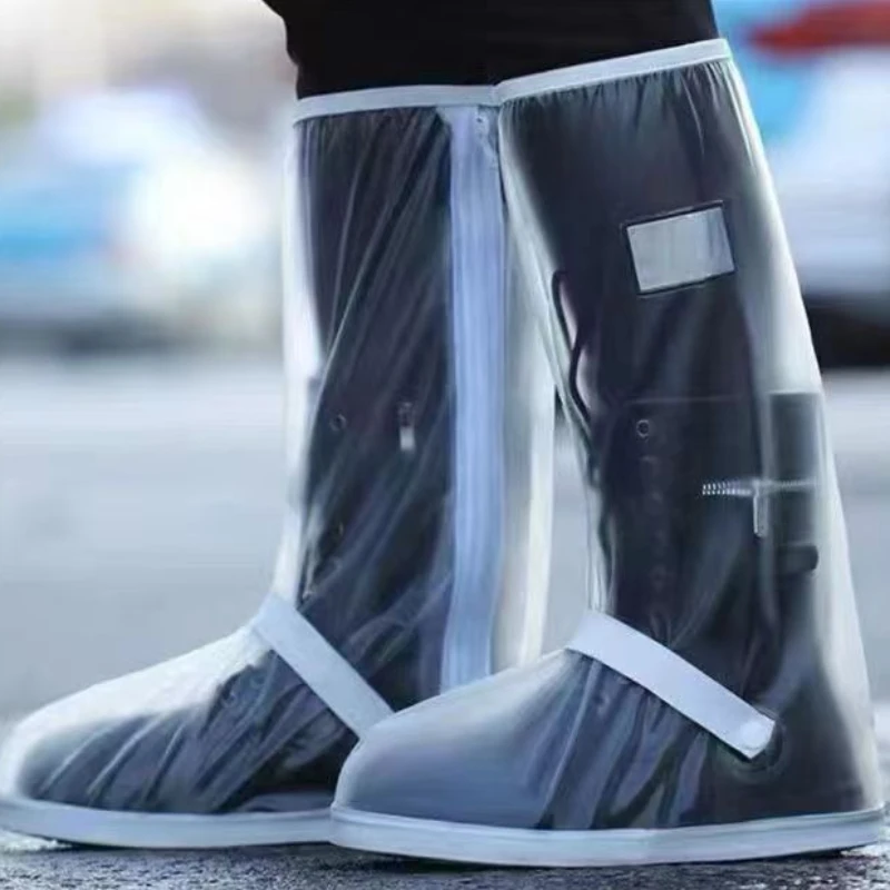 Rainproof Anti Slip Thickened Wear-resistant Outdoor Sand Resistant High Cylinder Riding Shoe Covers