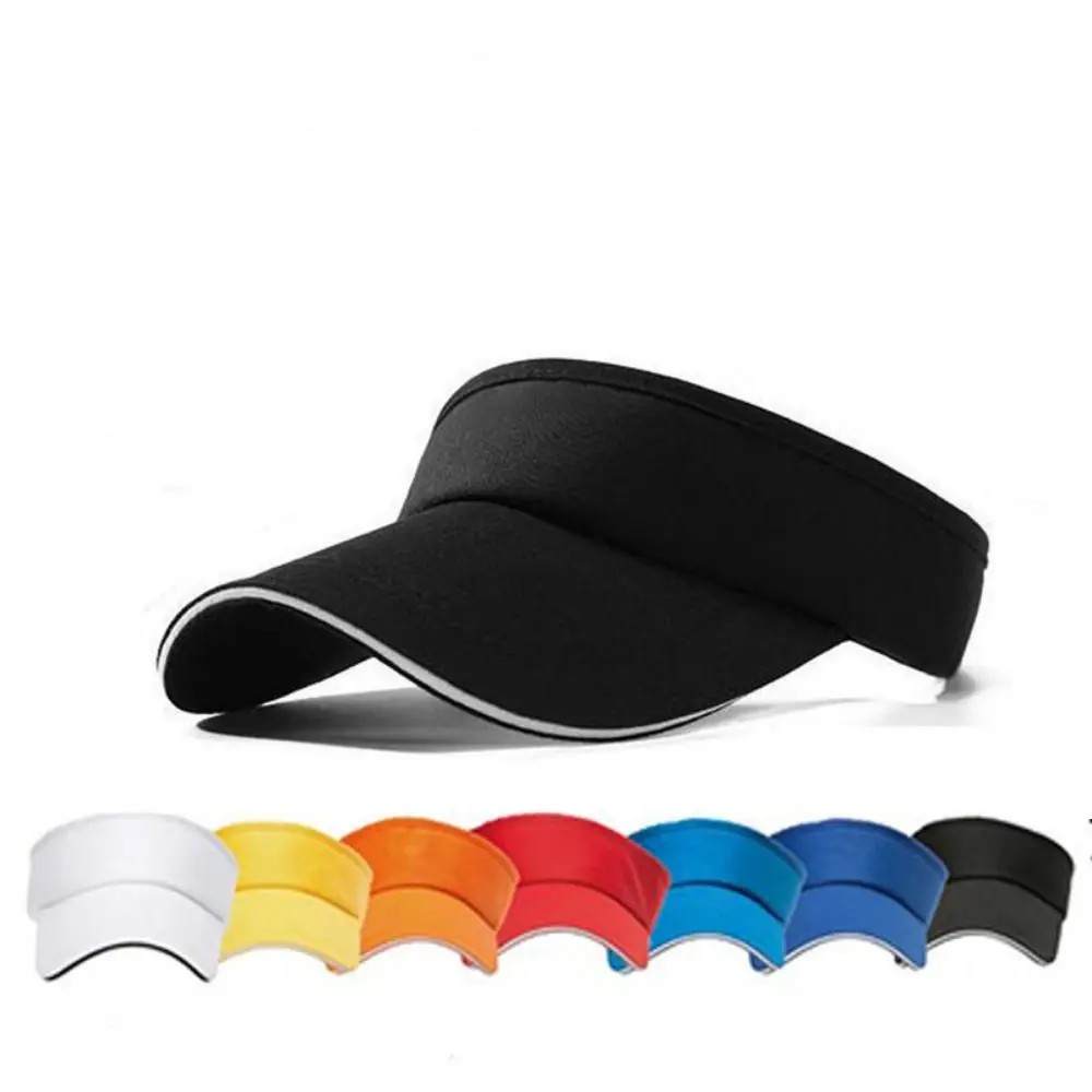 Empty Top Summer Breathable Air Sun Hats tennis caps Adjustable Sun Visor Tennis Sunscreen Cap Comfortable Quick Drying