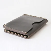 Luxury Handmade Genuine Leather Card Wallet Men Credit Card holder Women ID Sleeve Name Card Holder Cowhide Business Card Case 1