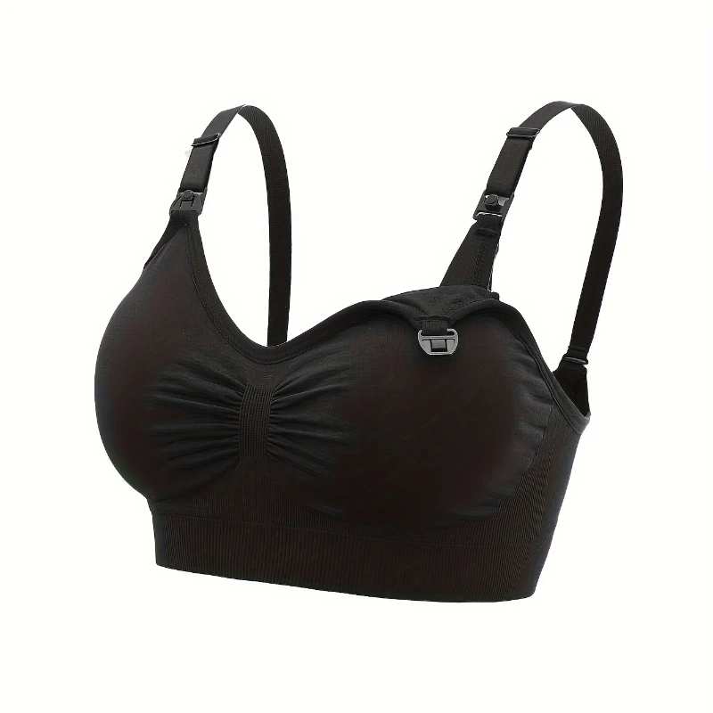 5 Pcs Plus Size Nursing Bra Breathable Women Breastfeeding Underwear Seamless Maternity Bra Push Up