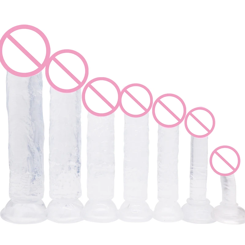 Female Sex Toys Realistic Dildo Jelly Penis Suction Cup Dildo 7 Size Female Masturbator Clitoral Stimulator Big Dick Lesbian Sex Toys For Women