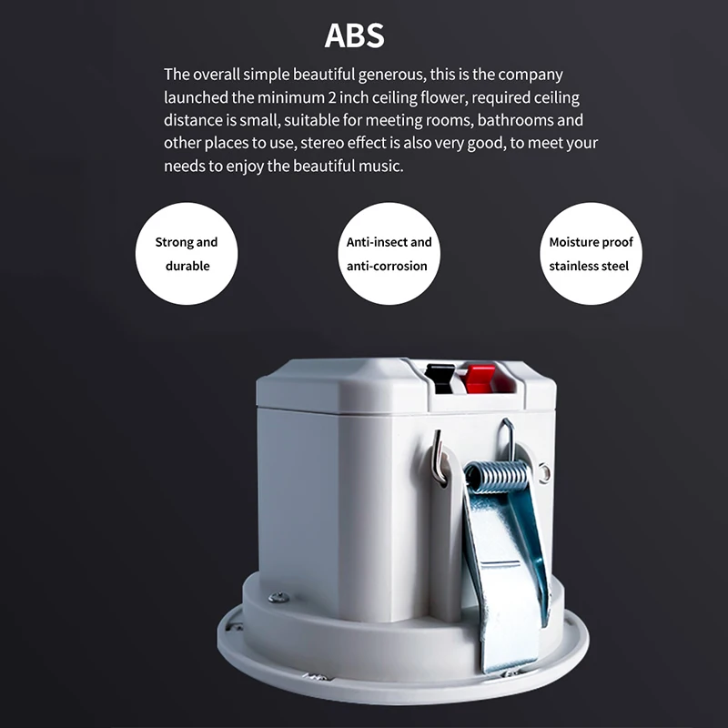 2 بوصة صغيرة 8 أوم سقف المتكلم خلفية الموسيقى الصو...