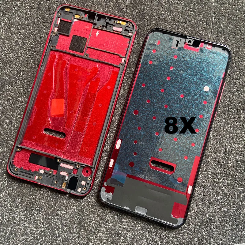 Vitre Arrière Rouge Avec Adhésif Pour Huawei Honor 8X - Cache Batterie + Logo, Neuf GLOBALSTOCK