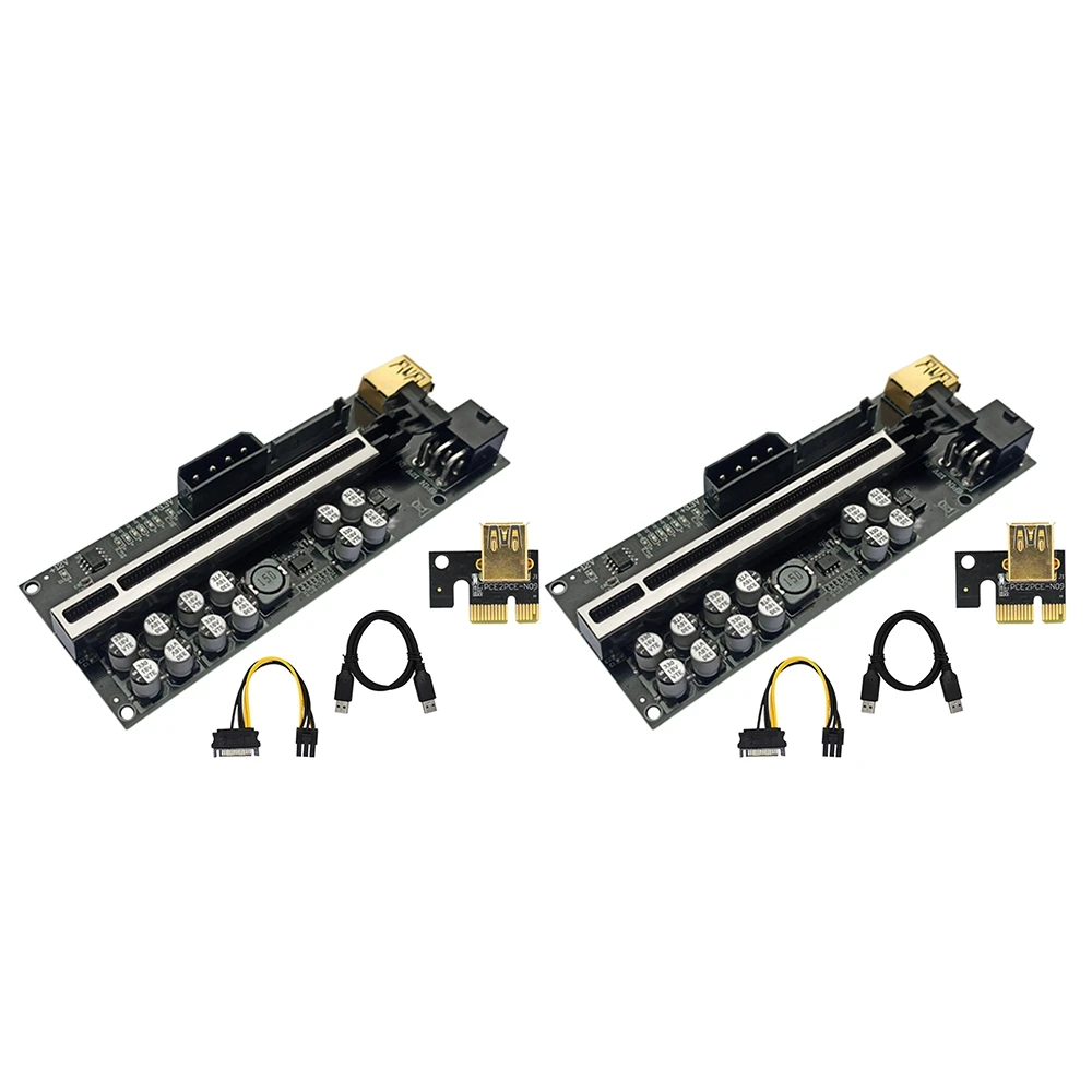 

2 шт., плата расширения VER018 Plus PCI-E, 1X до 16X