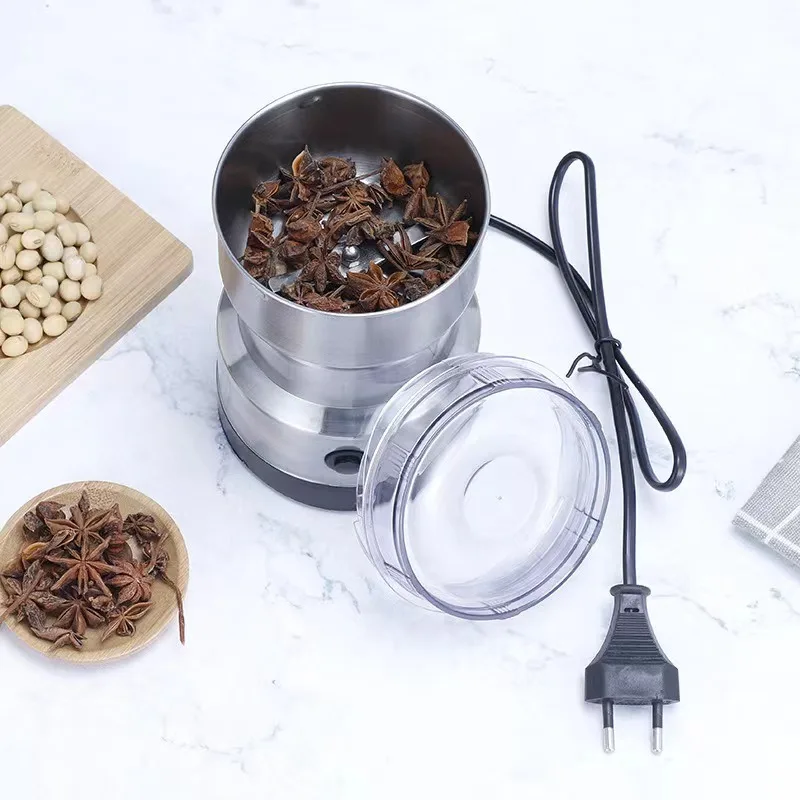 Kitchen Multifunctional 4 Blade Grain Grinder Coffee Chopping Home Electric Coffee Grinder Nut Bean Flavor Blender 1