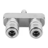 2-in-1 High Pressure Cleaning Machine Double Head Dual Pressure Washer Nozzle 1/4 Self-Locking Adapter Power Washer Nozzle 4