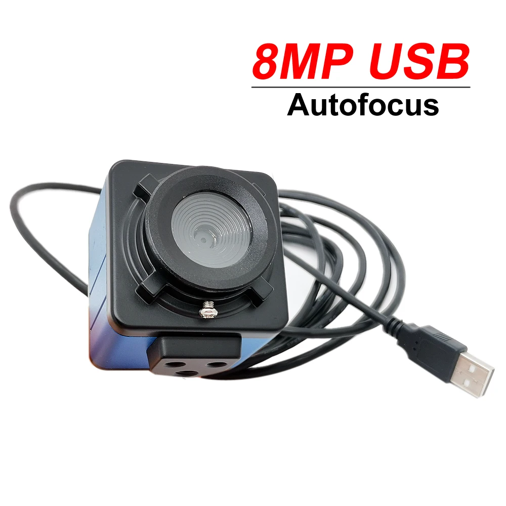 8 МП 4K HD USB веб-камера с автофокусом высокоскоростная MJPEG UVC OTG мини металлическая