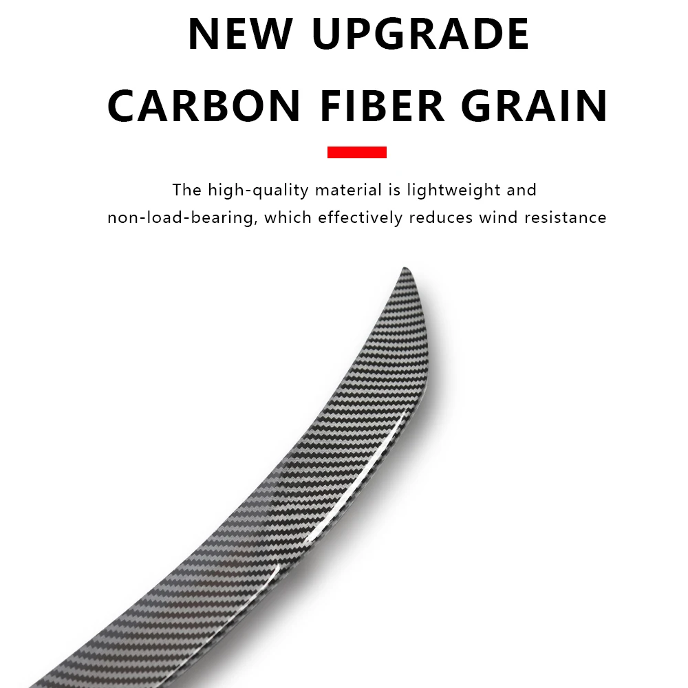 Tesla Model Y Juniper 2025 Rear Trunk Spoiler – ABS Carbon Fiber Rear Wing Lip, Auto Exterior Modification Accessory 5