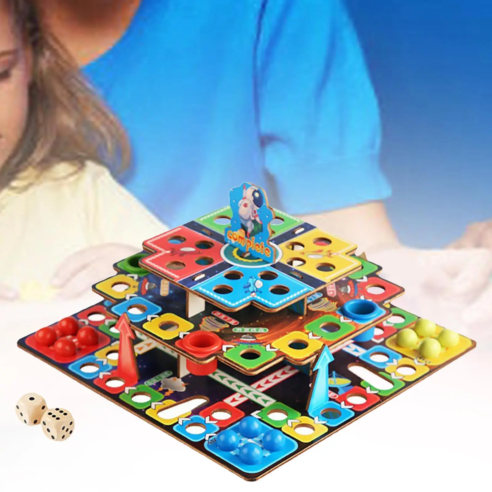 Ludo dobrável esteira voando xadrez crianças brinquedos educativos