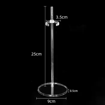 1Set Transparent Acrylic Support For Barbie Doll 1/6 Display Holder 30cm Figure Holder Doll Fixed Base Children Toy Accessories 1