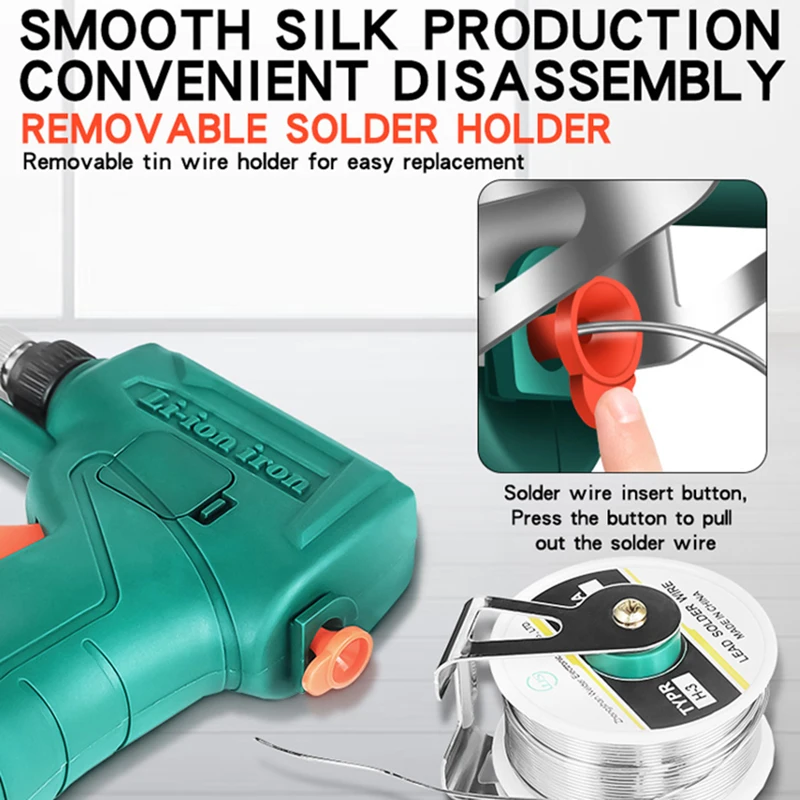 80W lithium battery soldering gun low voltage wireless charging handheld soldering gun electronic repair iron
