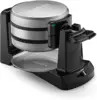 WAF-F40 Double Flip Belgian Waffle Maker, 1400 watts, New Black/Stainless 1