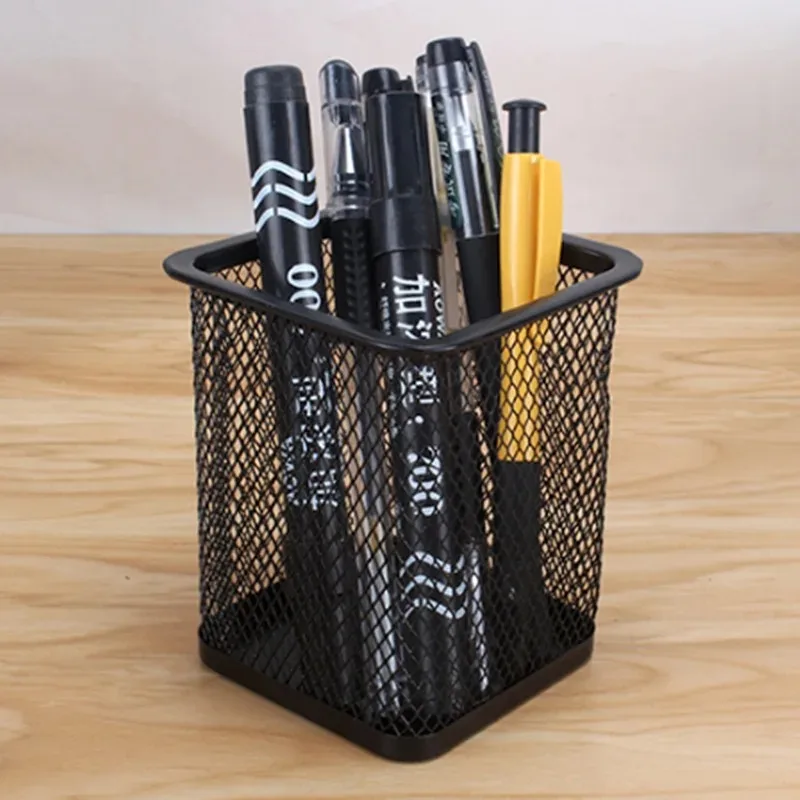 Pen Holder Office Desk Metal Mesh Pen Stand Pencil Stationery Organizer Stand Storage Pencil Cup Desk Supplies Holder pen holder pen and brush holder desk organizer
