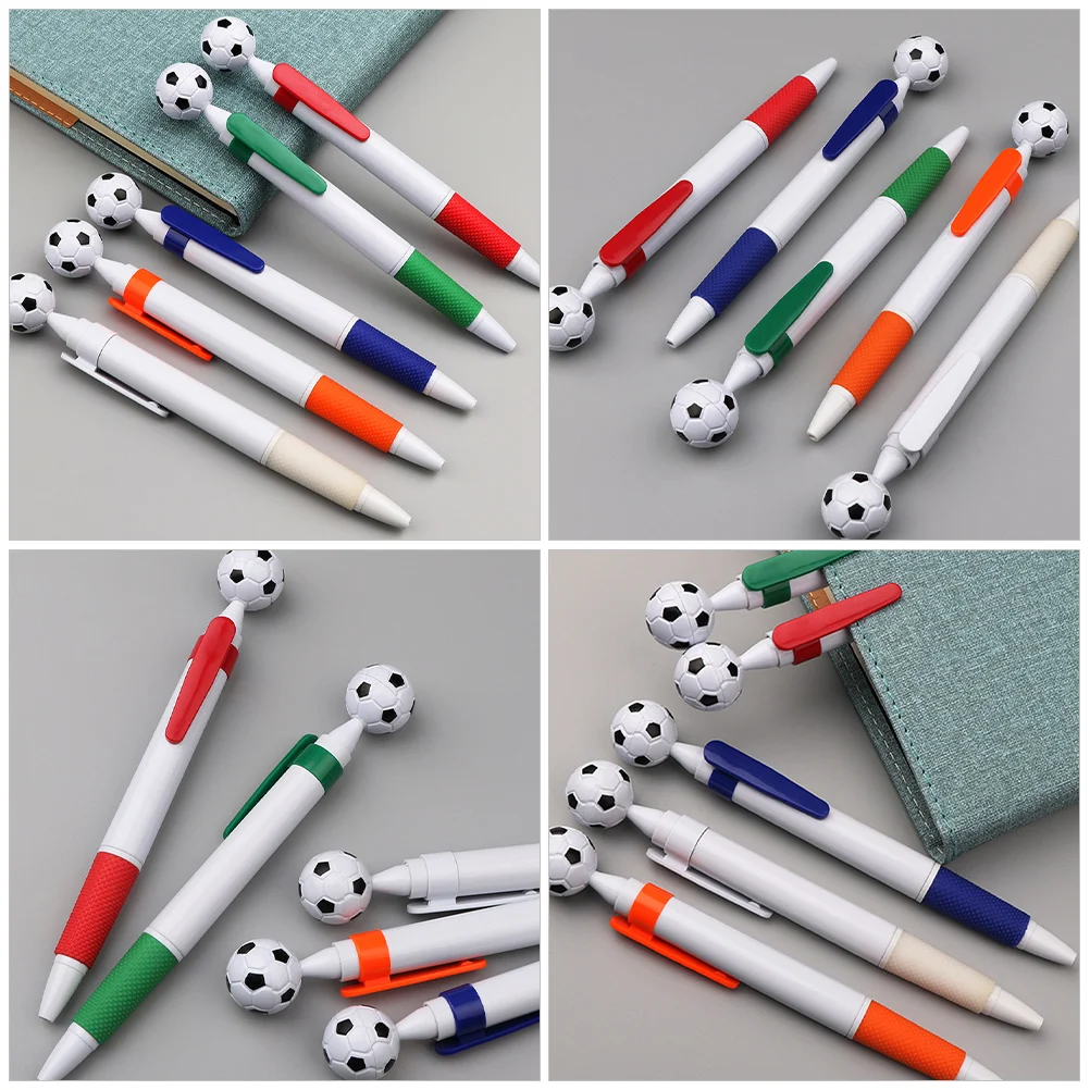 20 Pcs Fountain Pen Football Ballpoint Student Pens Bulk Abs Soccer Goodie Bag Favors Plastic School Child Soccer Scrapbooking 4