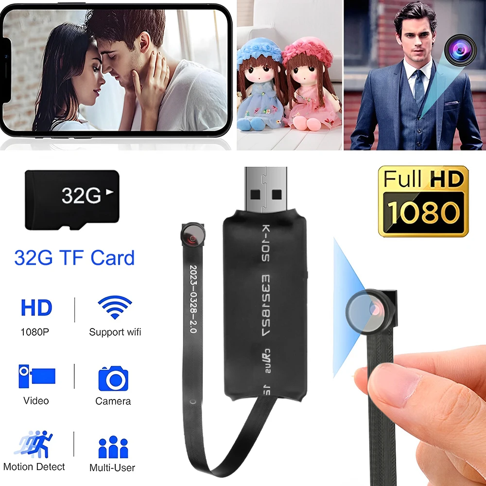 Description Picture 3 of itemWiFi IP Mini Camera HD 1080P Video Recorder Real-time Home Security Micro Camcorder DIY Module Motion Detection Remote Cam