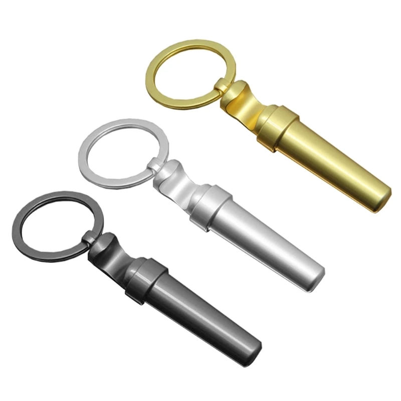 

Pocket Cylindrical Beer Bottle Opener, Zinc Alloy Creative Mini Key Chain Tool