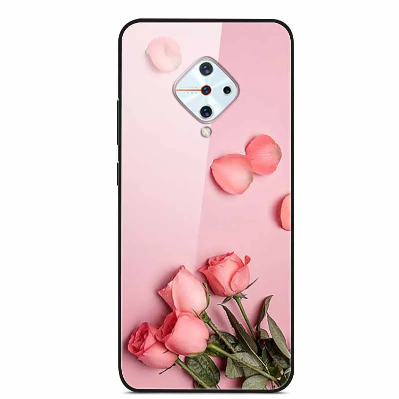 Premium Tempered Glass Back Case with Soft Bumper