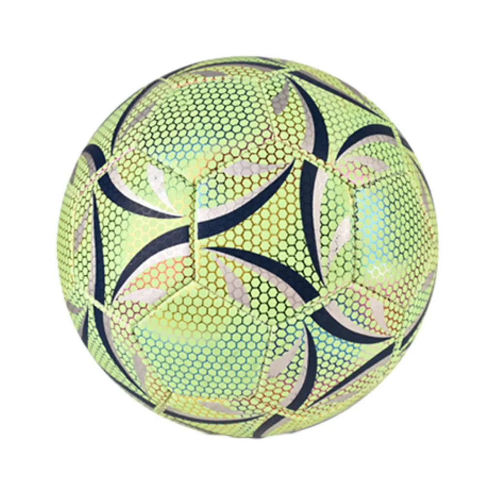 Luminous Soccer Ball Reflective Night Glow Football Size 4 5 PU Glowing Soccer Ball for Adult Child Outdoor Sports Team Match
