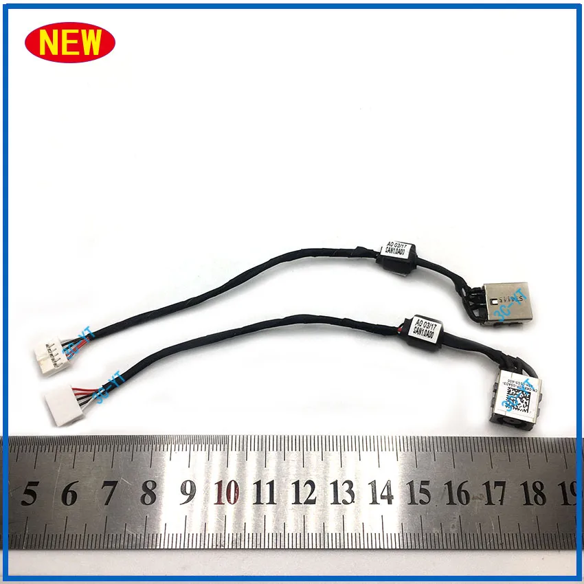 1-10個new dc電源ケーブルジャック充電ポートソケットdellの