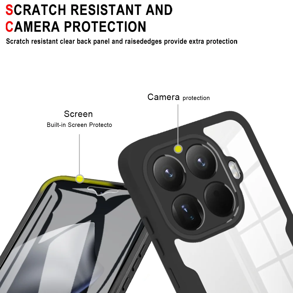 Full Body Shockproof Protective Case with Screen Protector