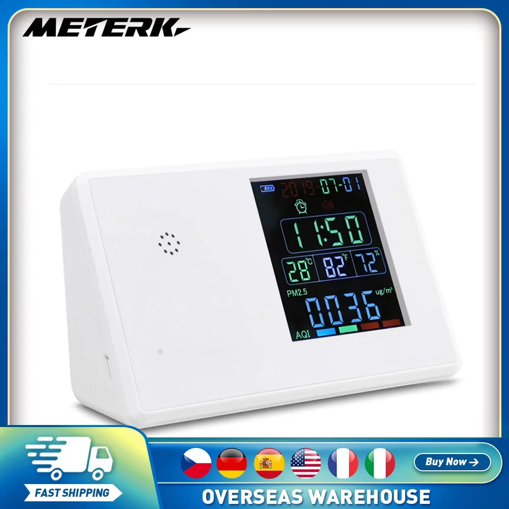 

Digital Formaldehyde Detector Hygrothermograph Alarm Clock Carbon Dioxide Tester Air Quality Monitor Gas Analyzer