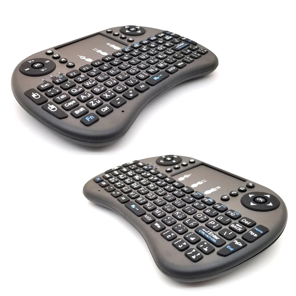 Mini teclado inalámbrico con batería i8, 2,4 GHz, ratón aéreo en