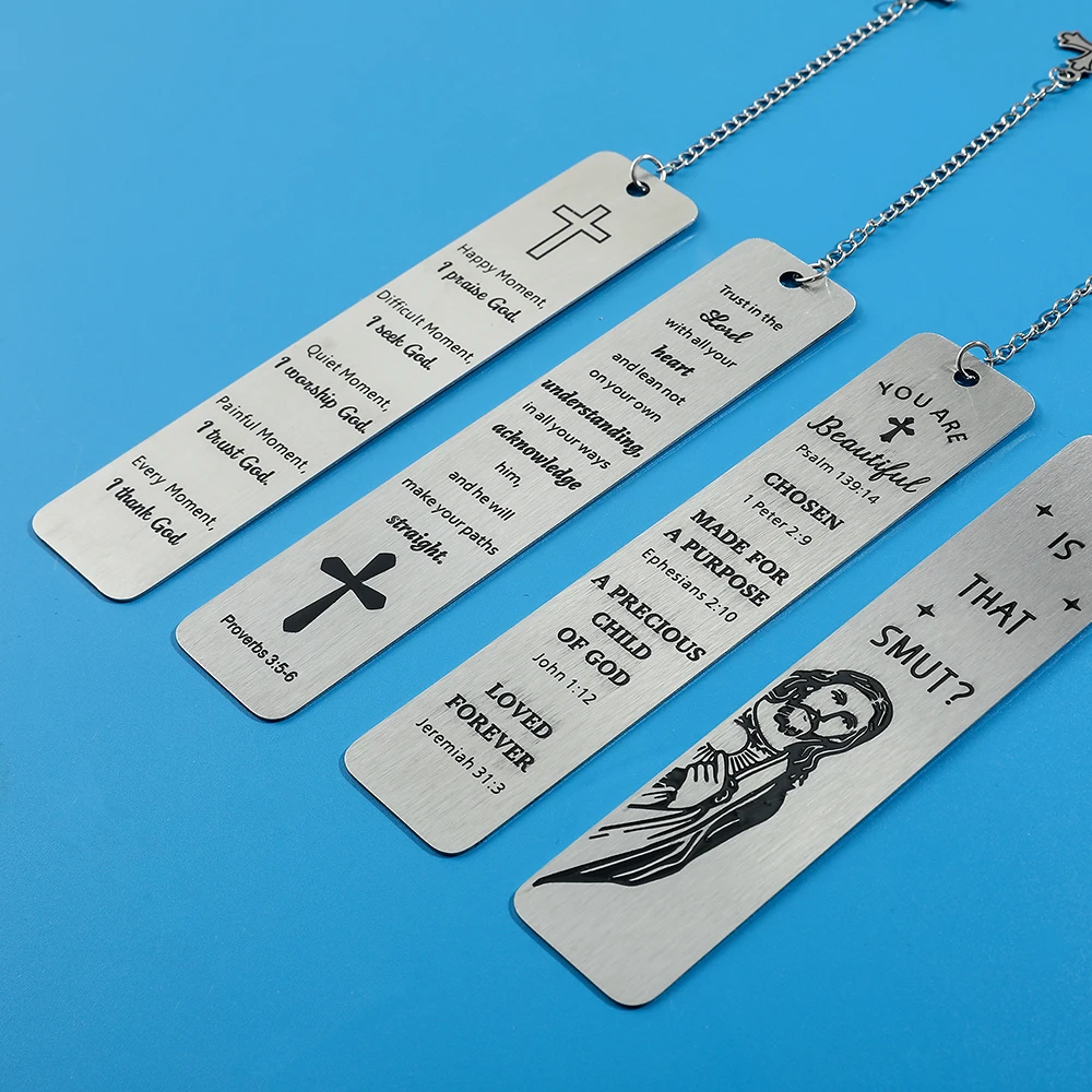 Personalized Stainless Steel Reading Bookmark
