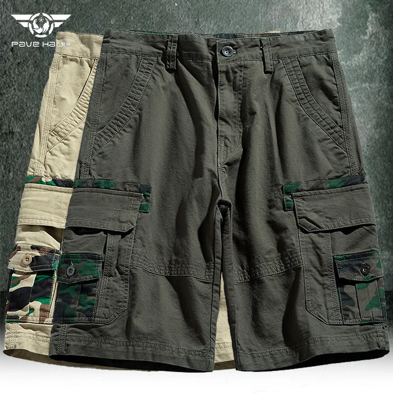 

Men's Camouflage Cargo Shorts Summer Jogging Breathable Sweat-absorbing Pants Military Multi-pocket Wearable Tactical Shorts