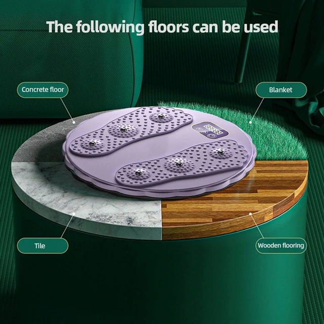 Abdominal Roller Disc LCD Display Screen Multi-functional Abdominal Trainer Antiskid Plastic Rotatable Assist Exercise Equipment