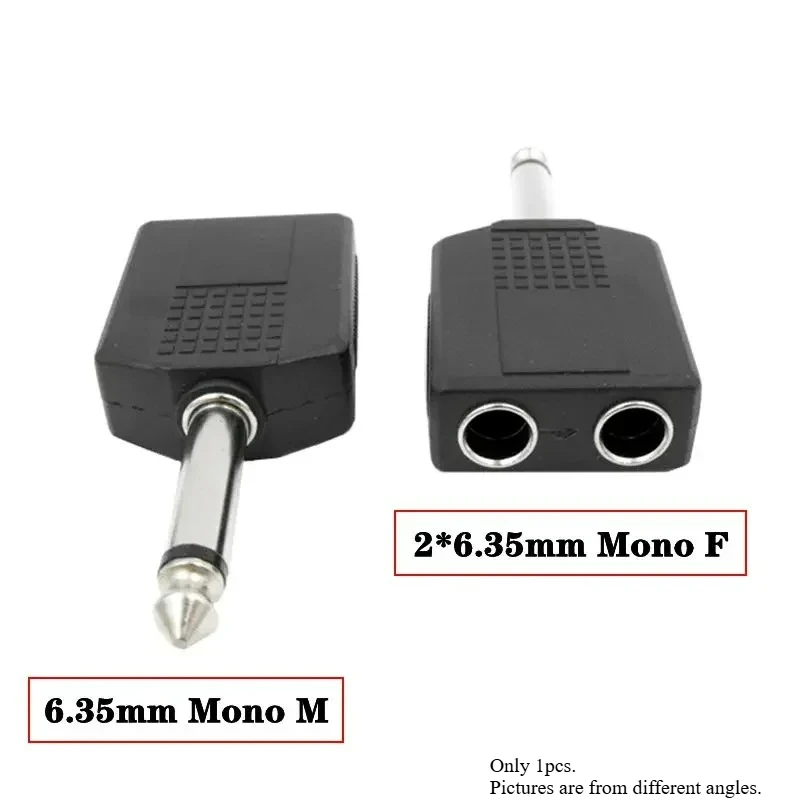 Premium Audio Adapter - Dual RCA to 6.35mm Female for Amplifier, Speaker, and Microphone Connection