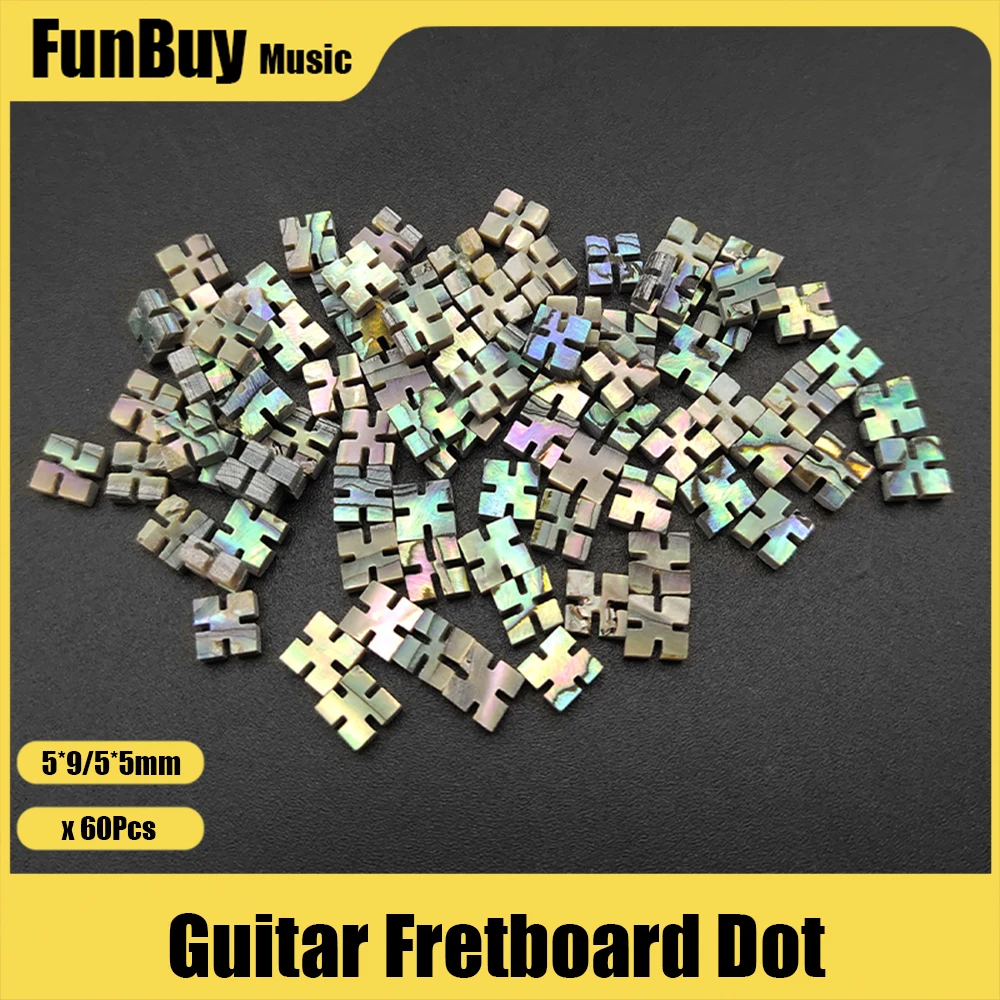 

60pcs Square 5*2mm Acoustic Ukulele Guitars Fingerboard Inlay Dot Abalone Shell Fretboard Dot Inlay for guitar neck