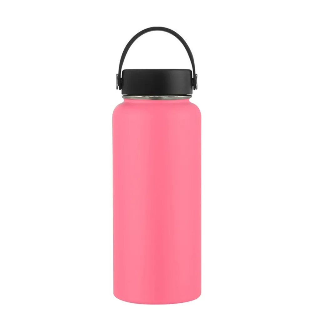Custom Name 40oz Large Capacity Thermal Hydro Stainless Steel Water Bottle  with Straw Lid Vacuum Insulated Flask Thermos Sport