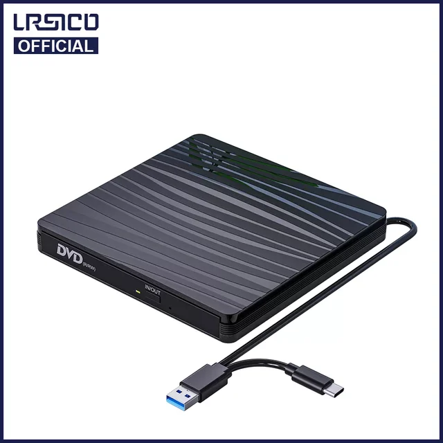 Unidad de DVD con quemador óptico USB 3,0 C, CD portátil, DVD unidad para ordenador portátil, PC, escritorio, MacBook, iMac, Windows11, Xiaomi _ - Mobile