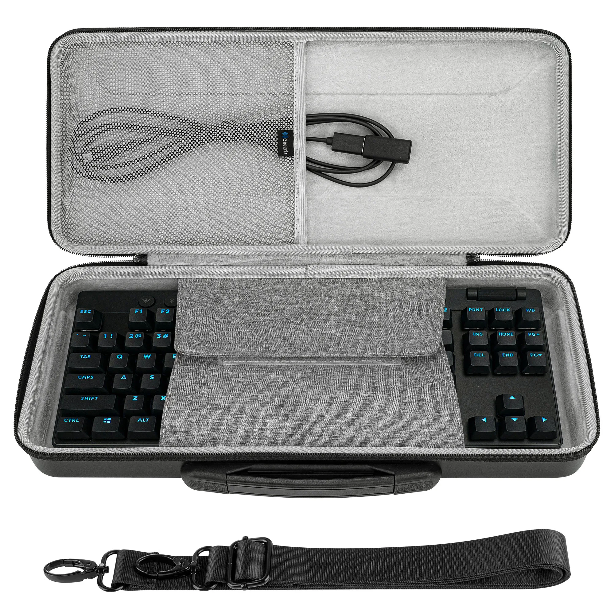 Geekria TKL Étui Combo Clavier + Souris, Sac De Transport Rigide Pour