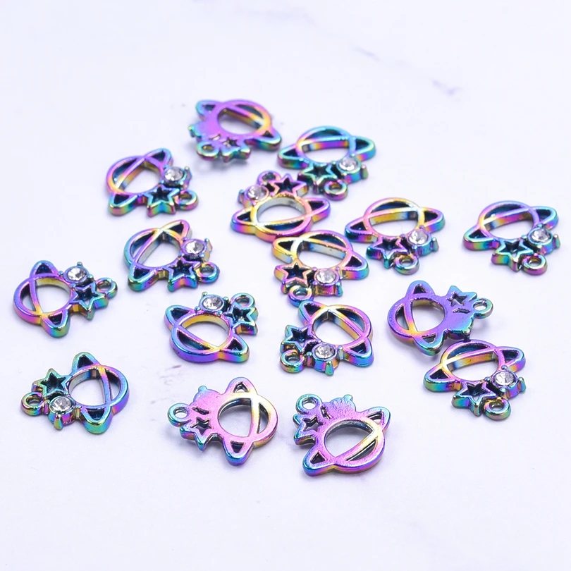100 Breloques En Silicone Pour Bracelets - Multicolores, Styles Variés Pour Création DIY