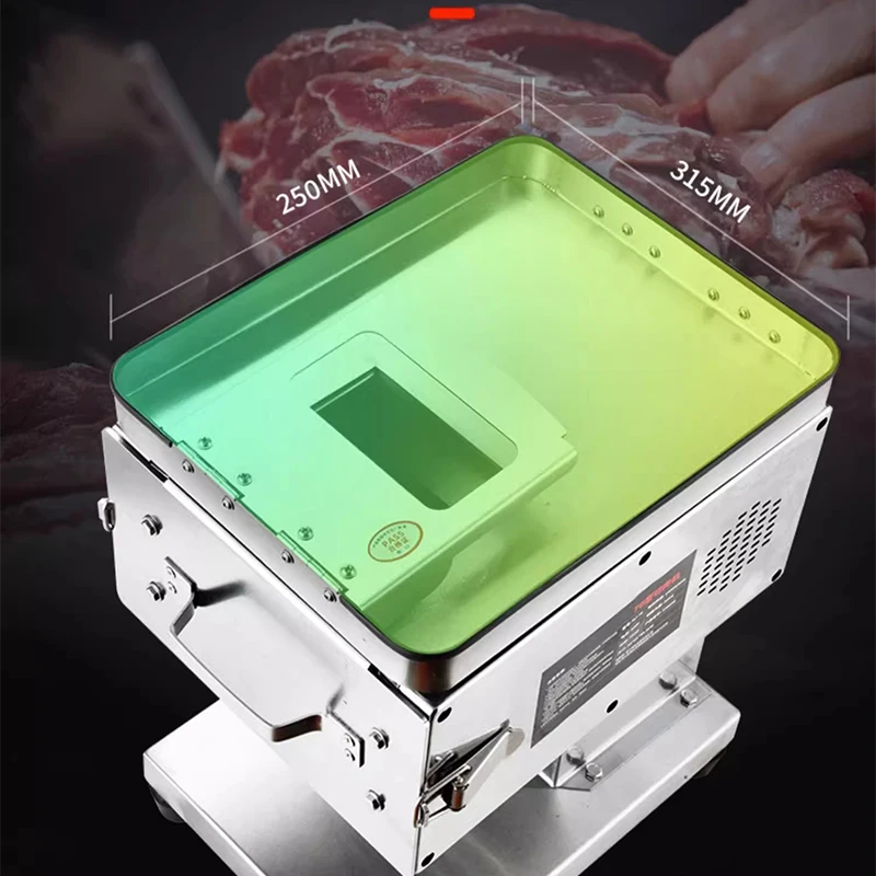 Electric Meat Cutter Machine Raw Meat Slicer Blade Stainless Steel 750W 220V Fast Slicing Speeds Versatile Applications Easy 5