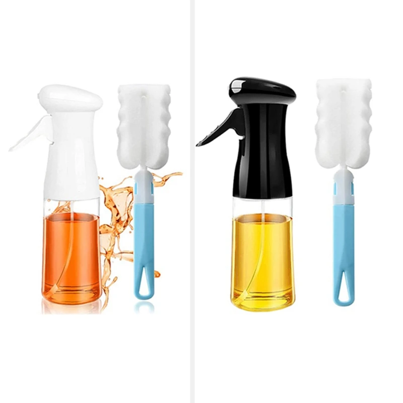 for Cooking,Refillable Olive Oil Spray Bottle Set with Brush Bottle