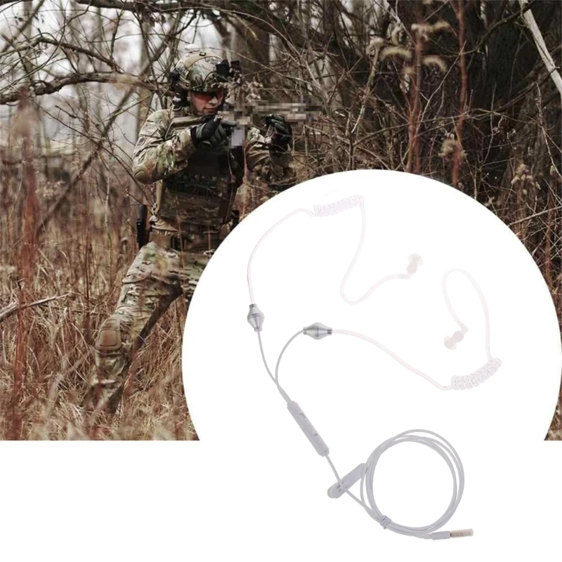 Stereo 3,5mm Air Tube Ohrhörer Anti-Strahlung Headset Strahlung-proof Kopfhörer X3UF — изображение 3