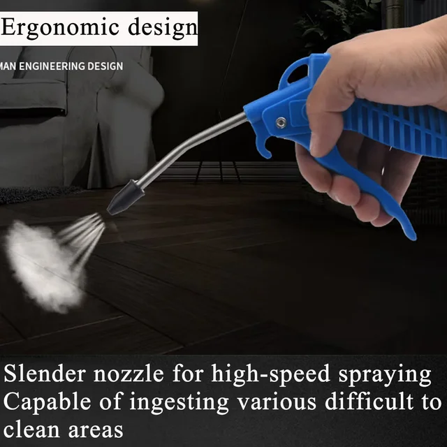 New Air Blow Gun,High Flow Air Blower Gun for Compressor with Angled Bent Nozzle,Three Colors to Choose from,Short style 2