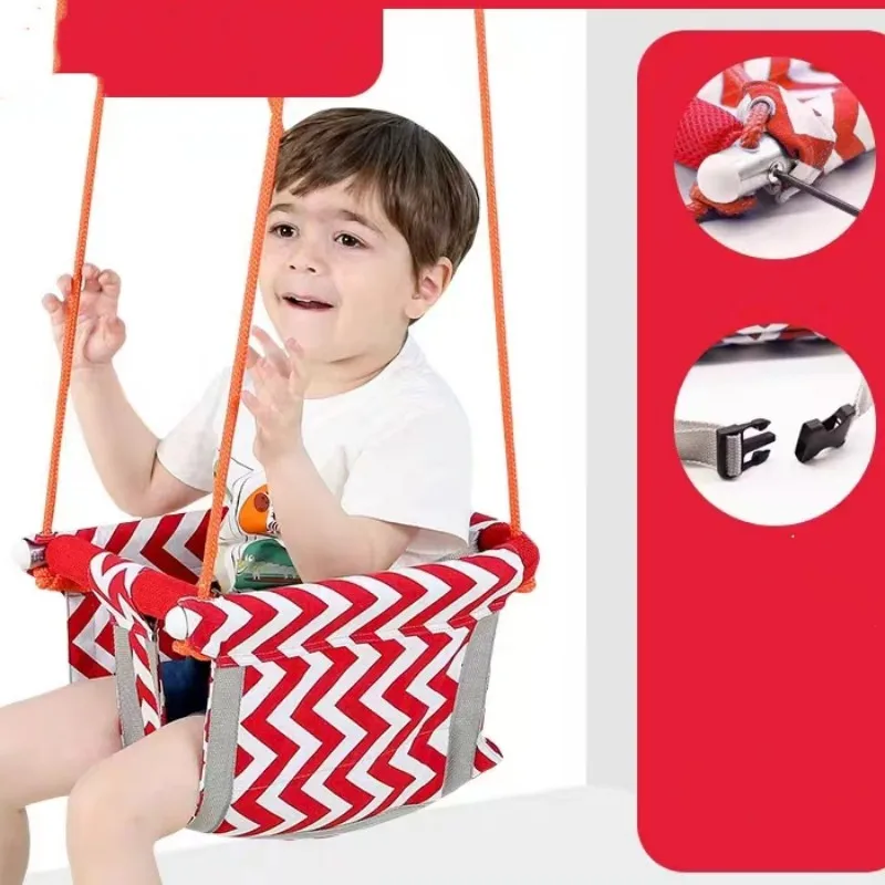 Baby Hanging Swings Safety Swing Chair Child Rocking Canvas Seat Infant Inside Room Decorations 3