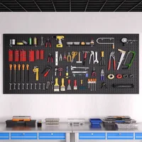 Wall Mounted Tool Organizer Pegboard Universal Hardware Tools Storage Hanging Shelf Portable Repair Tools Packaging Warehouse 1