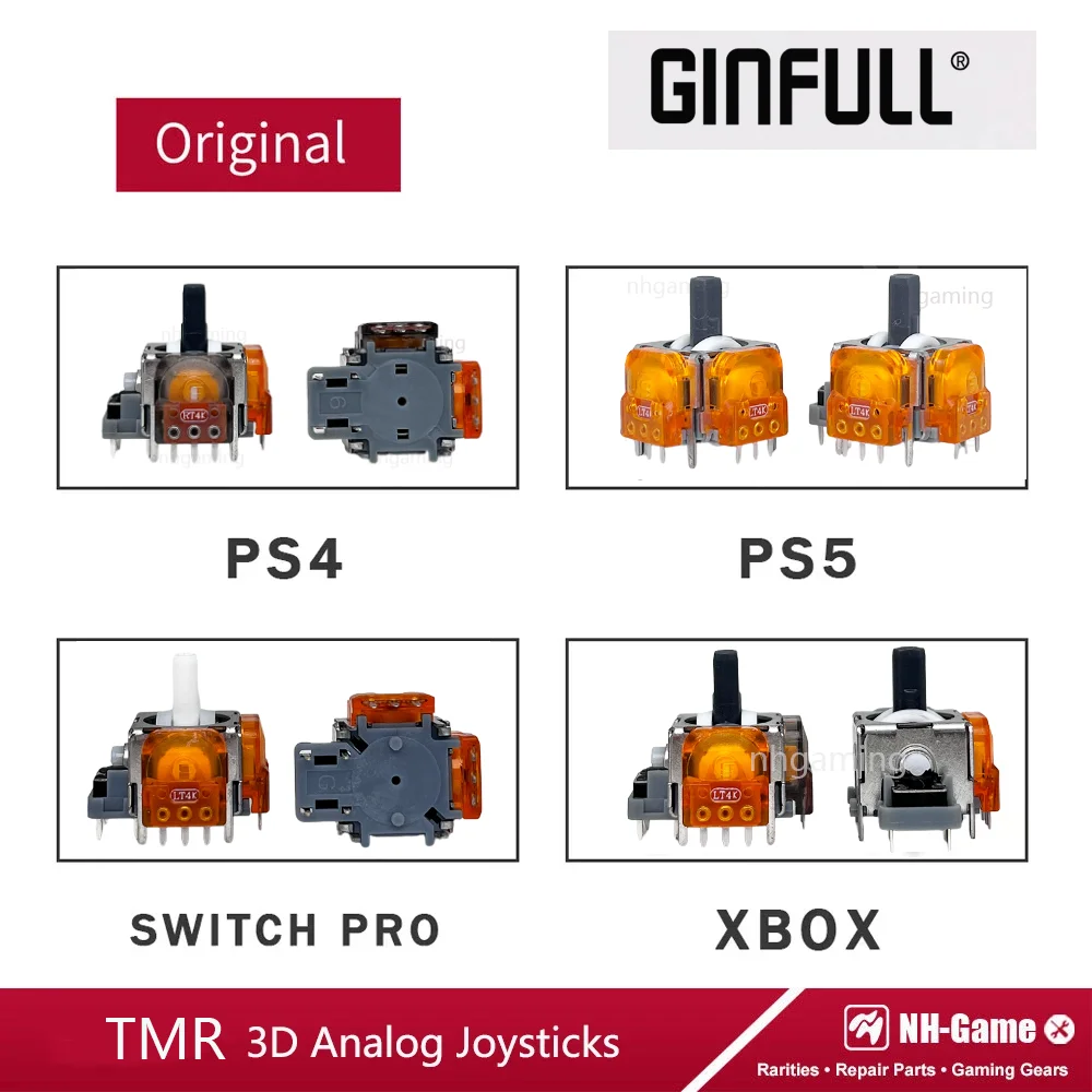TMR磁気スティック 1/2 個 TMR 電磁ジョイスティック PS5 コントローラ 3D アナログ