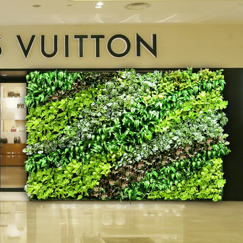 Simulated plant wall, green plant wall, signboard, lawn, fake turf, wall,  indoor greening decoration - AliExpress