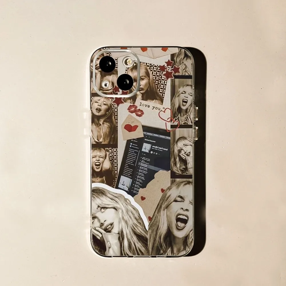 透明シリコンソフトフォンケース,シンガー,s-sabrina,c