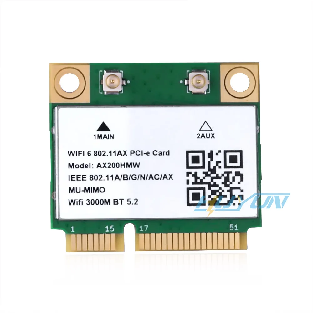

AX200HMW AX200 WIFI6 модуль MINI PCIE 802.11ax 160 МГц сетевая карта Wi-Fi карта