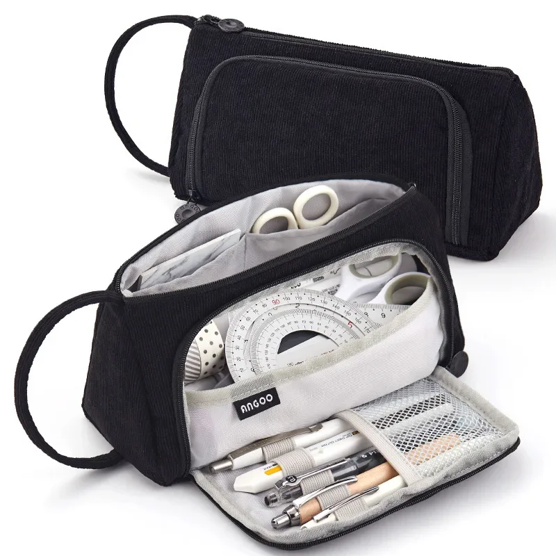 Kawaii مقلمة سعة كبيرة الحقيبة القلم حالة بسيطة حق...