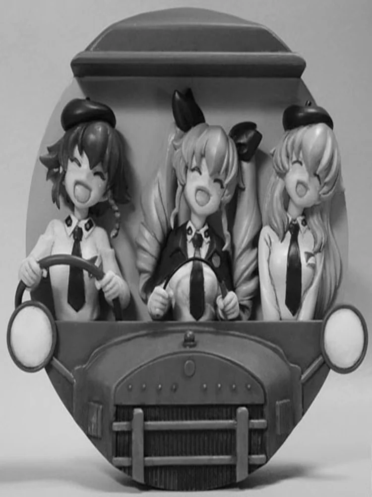 Neues unmontiertes 1/12 hoches 12 cm großes modernes Mädchen inklusive 3 (MIT BASIS) unbemalter Harzfiguren-Modellbausatz
