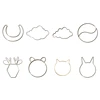 Metal Hoops Irregular Cloud Animal DIY Macrame Iron Ring 1