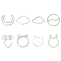 Metal Hoops Irregular Cloud Animal DIY Macrame Iron Ring 1